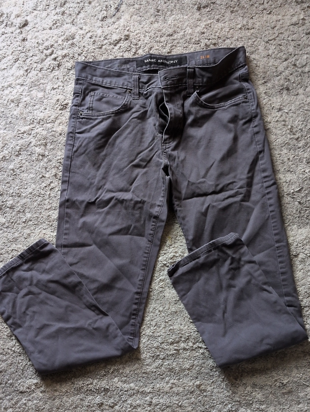 Marc Anthony Slim Fit Pants in Dark Gray